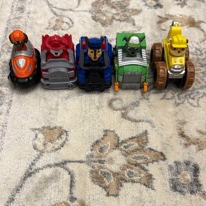 Paw Patrol Rescue Vehicle Set - Orange, Red, Blue, Green, Yellow